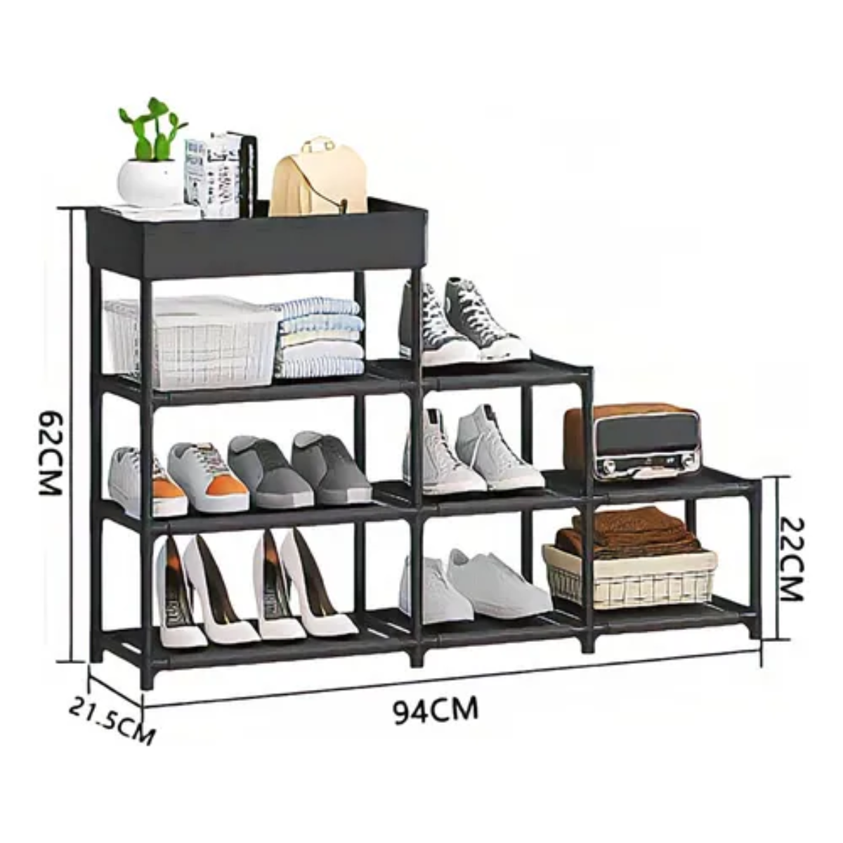 Zapatera 2 En 1 Organizador Rack Mueble